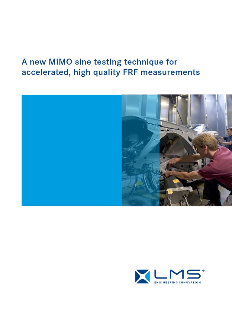 MIMO Technique for Fast Sine Testing | PDF | Spectral Density ...