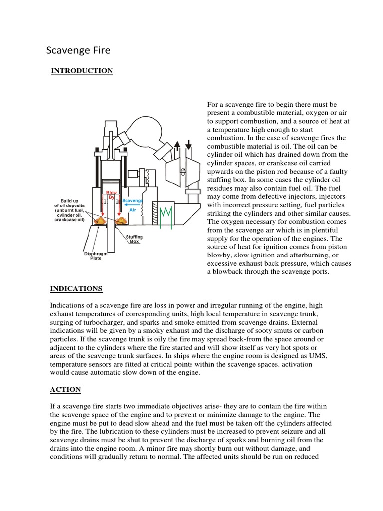 Scavenge Fire | PDF | Internal Combustion Engine | Piston