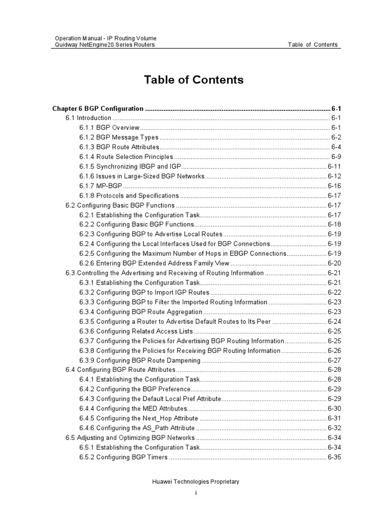 06-Chapter6 BGP Configuration | PDF | Routing | Router (Computing)