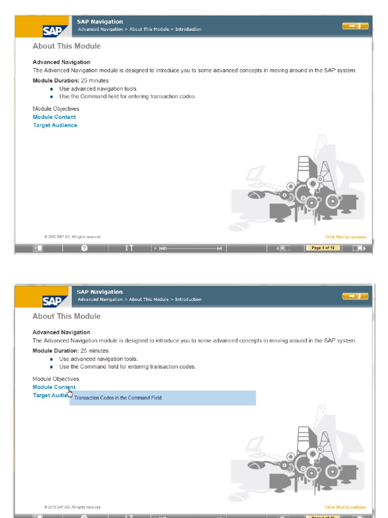 Sap129 Sap Navigation 2009 - 03 - Advanced Navigation PDF | PDF