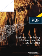 Business Risk Facing Mining and Metals 2012 2013