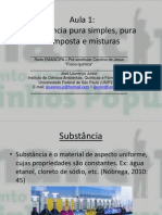 Aula 1 (Substâncias) – Físico-química