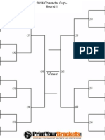 2014 Character Cup - Brackets