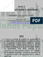 Aula 2 (Mol e Massa Molar) – Físico-química