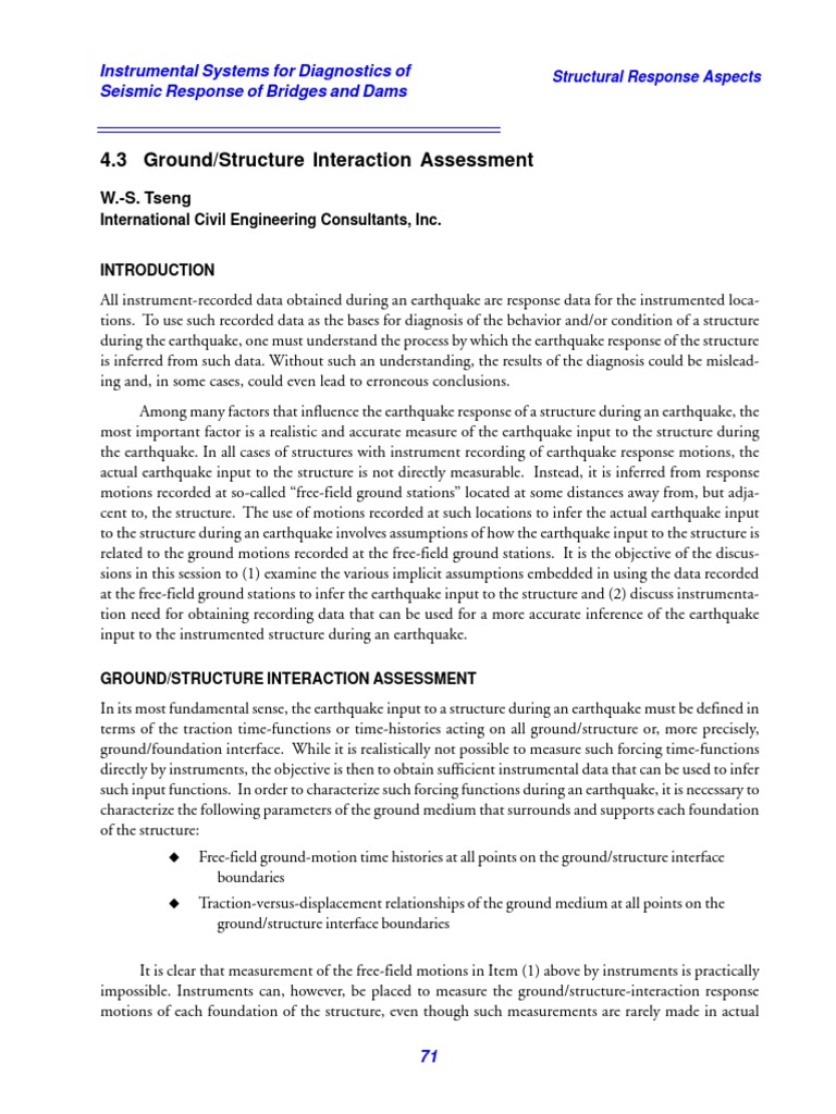 Seismic Response Diagnostics for Structures | PDF | Seismology ...
