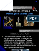 Introduccion a La Criminalistica