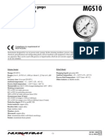 Bourdon Tube Pressure Gauges Anti-Vibration Version DS 2" (50mm)