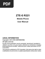 ZTE R221 User Manual