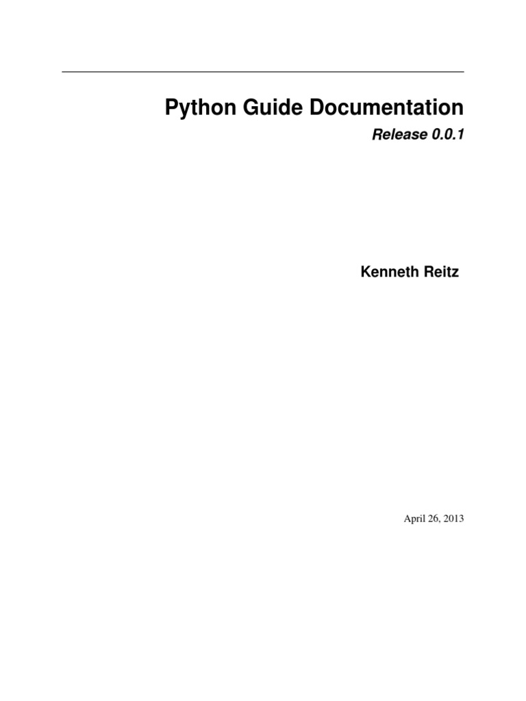 Python Guide | PDF | Python (Programming Language) | Object Oriented ...
