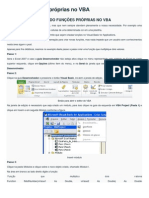 Criando Funções Próprias No VBA