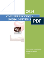 Omniperfección y Bondad Divinas