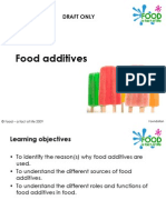 Food Additives: Draft Only