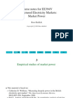 Course Notes For EE394V Restructured Electricity Markets: Market Power