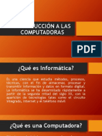 Introducción a Las Computadoras