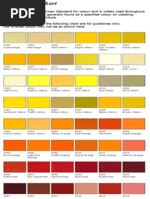 Ral Colour Chart PDF Green Yellow, 56% OFF