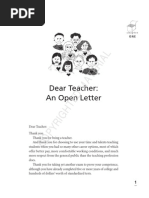 Dear Teacher: An Open Letter