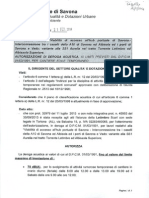 2014 02 21 - Comune Savona - Autorizzazione Deroga Acustica