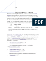 Materials Science Chapter 2 Summary