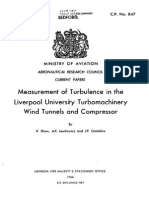 Measurement of Turbulence in The Liverpool University