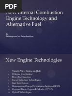 New Internal Combustion Engine Technology, Alternative Fuel