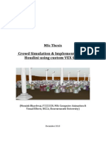 MSC Thesis: Crowd Simulation Implementation in Houdini FX Using Custom VEX Operators