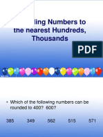 Rounding Numbers To The Nearest Hundreds, Thousands