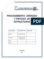 Procedimiento de Arenado y Pintado Estructuras PDF