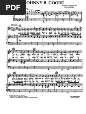 Best Partition Music Sheet Johnny B Goode Sheet Music Pdf Free