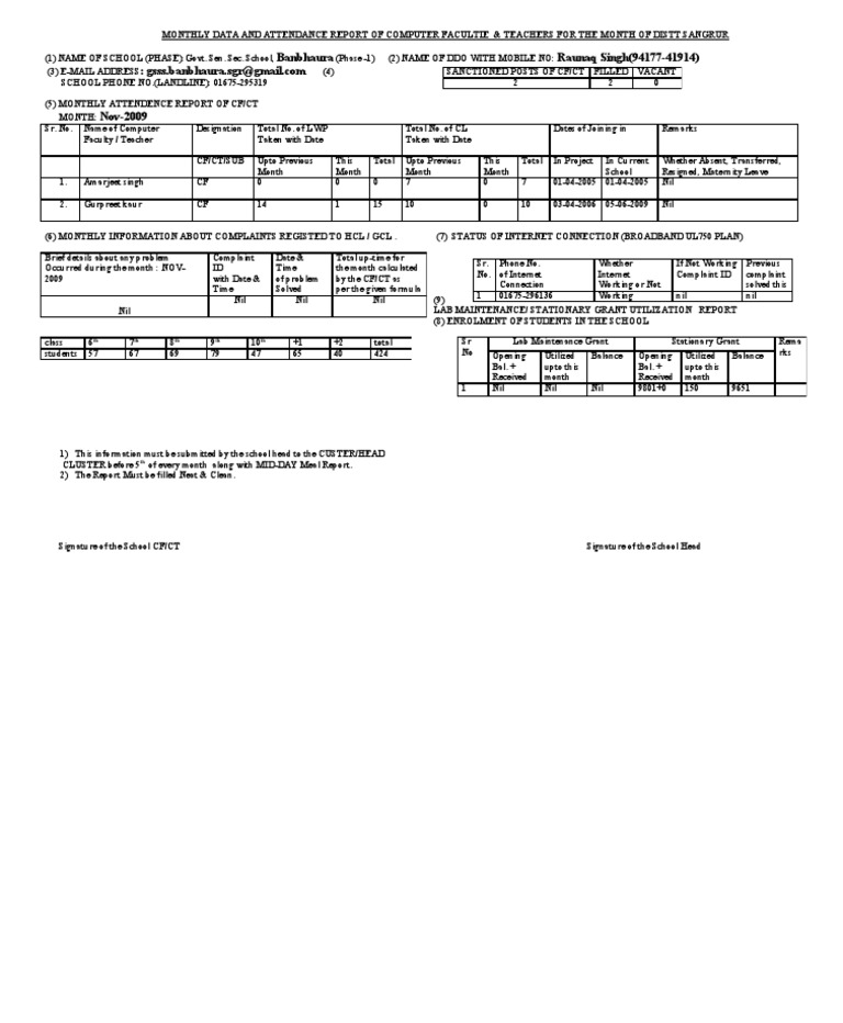 Epf Report Nov-2009 | PDF | Computer Networking | Networks