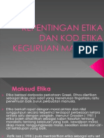 Kepentingan Kod Etika Perguruan