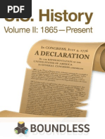 U.S. History, Volume II 1865-Present 