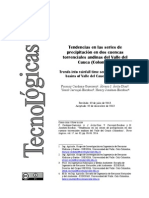 Tendencias en Las Series de Pp en Dos Cuencas Torrenciales Andinas Del Valle Del Cauca