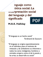 El Lenguaje Como Semiótica Social Halliday