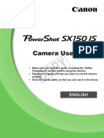 Canon SX150 Manual