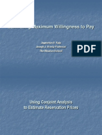 Estimating Maximum Willingness to Pay Using Conjoint Analysis