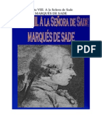 Marques de Sade - Carta 08. a La Señora de Sade