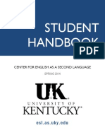CESL Student Handbook Spring 2014 - Final