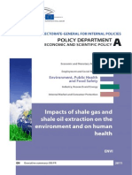 Impacts of Shale Gas on the Envirnment an on Human Health