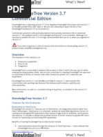 What’s New in KnowledgeTree 3.7