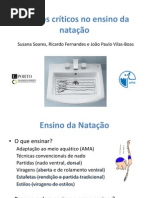 Aspetos críticos no ensino da natação