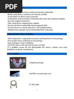 Activa User Manual Switch Door