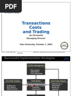 Yale costs and trading byDomowitz