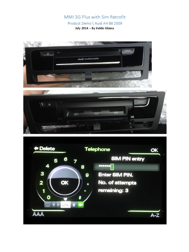 Mmi 3g plus audi