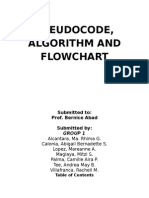 [Group 1 - Written Report] Pseudocode, Algorithm and Flowchart