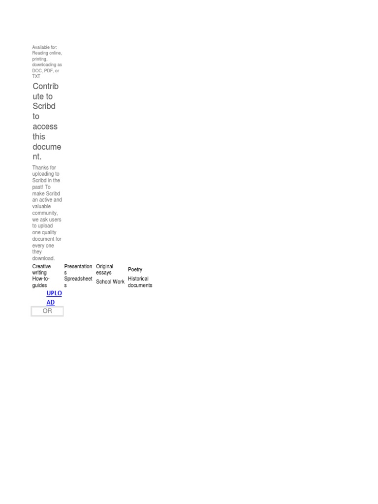 Scribd Document Access and Membership Guide | PDF