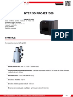 Printer 3d Projet 1500 Z Spot Media SRL