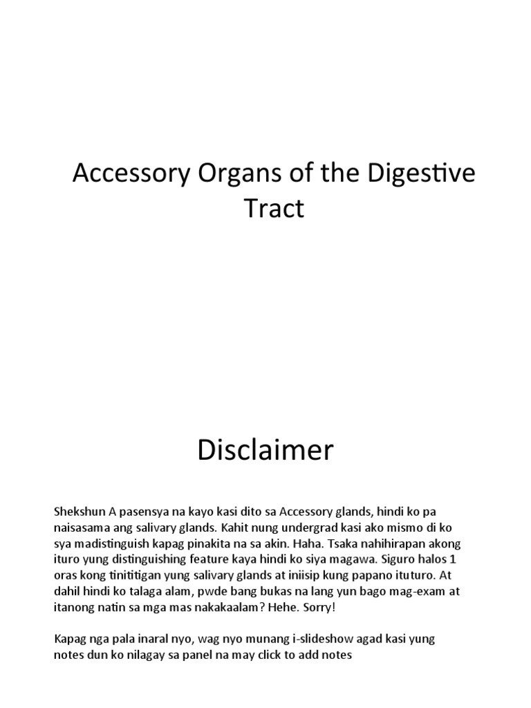Accessory Organs of GIT PDF