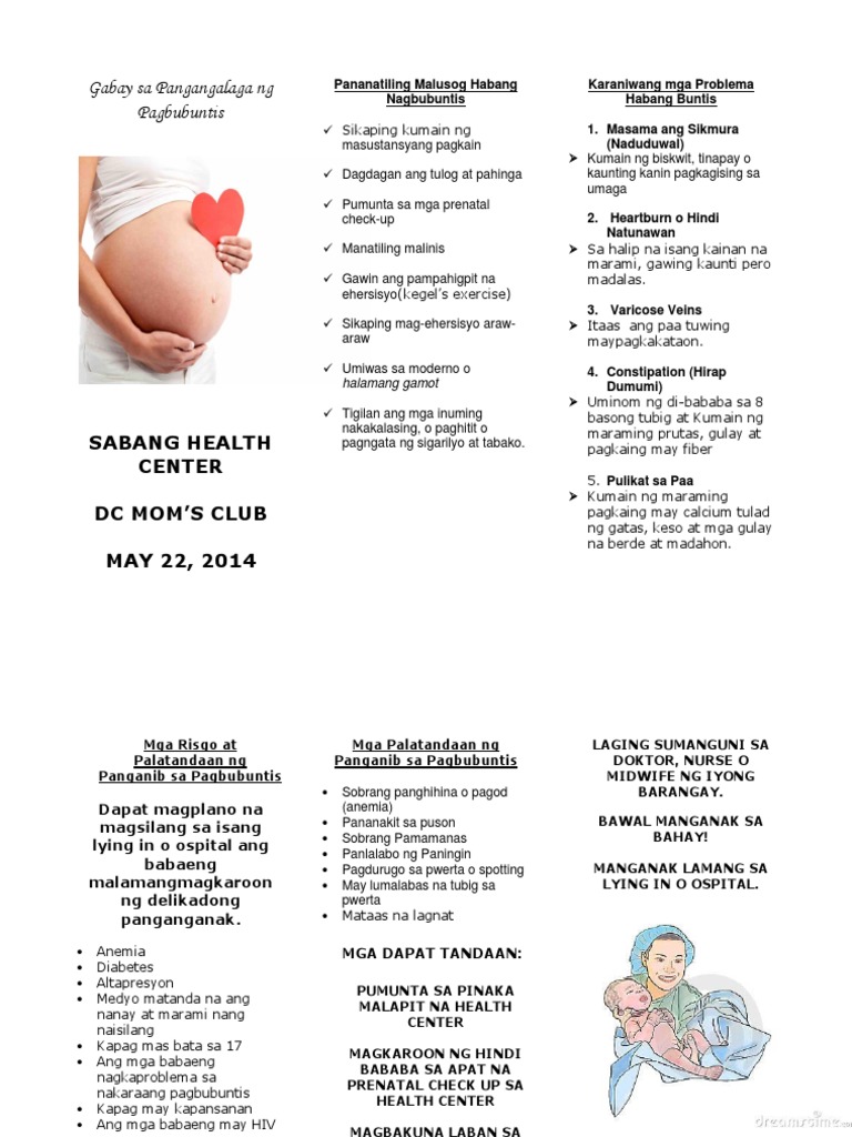 Gabay Sat Pangangalaga NG Pagbubuntis | PDF
