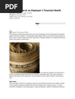 How to Check Company s Health