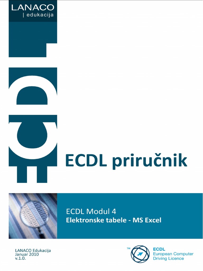 ECDL Modul 4 - Proracunske Tablice | PDF